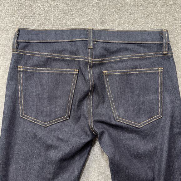 Current Elliott High Rise Flare Jeans Dark Wash Floral Overlay Womens 32x36 Y2K - Picture 11 of 11